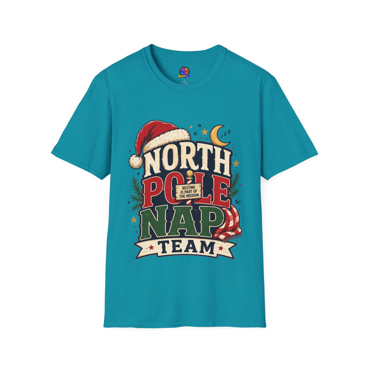 North Pole Nap Team T-Shirt — Funny Christmas Sleepy Holiday Tee