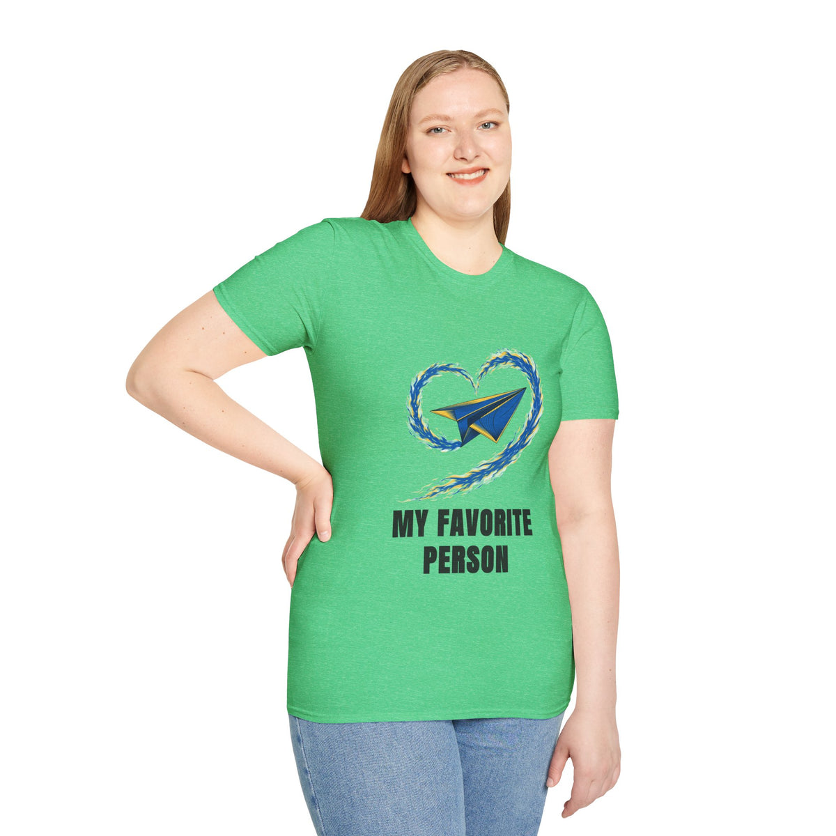Paper Plane Heart T-Shirt — “My Favorite Person” Graphic Tee - Trending Now - August 2026
