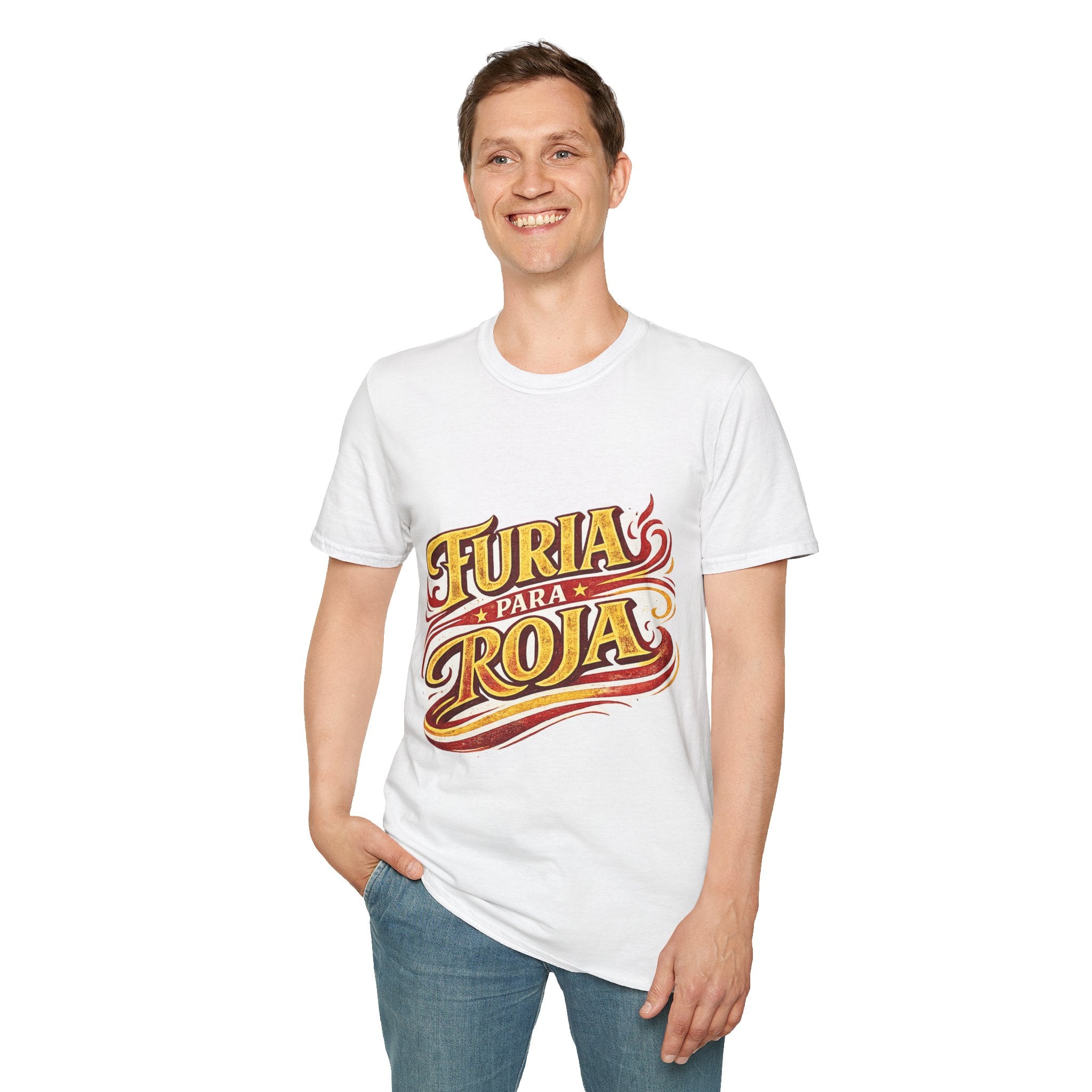 Spain Furia Para Roja T-Shirt — Vintage Flame Spanish Pride Soccer Tee