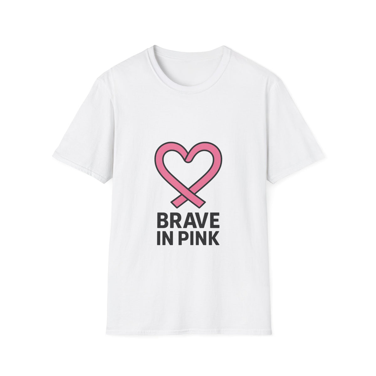 Brave in Pink T-Shirt — Breast Cancer Awareness Heart Tee - Trending Now - October 2026