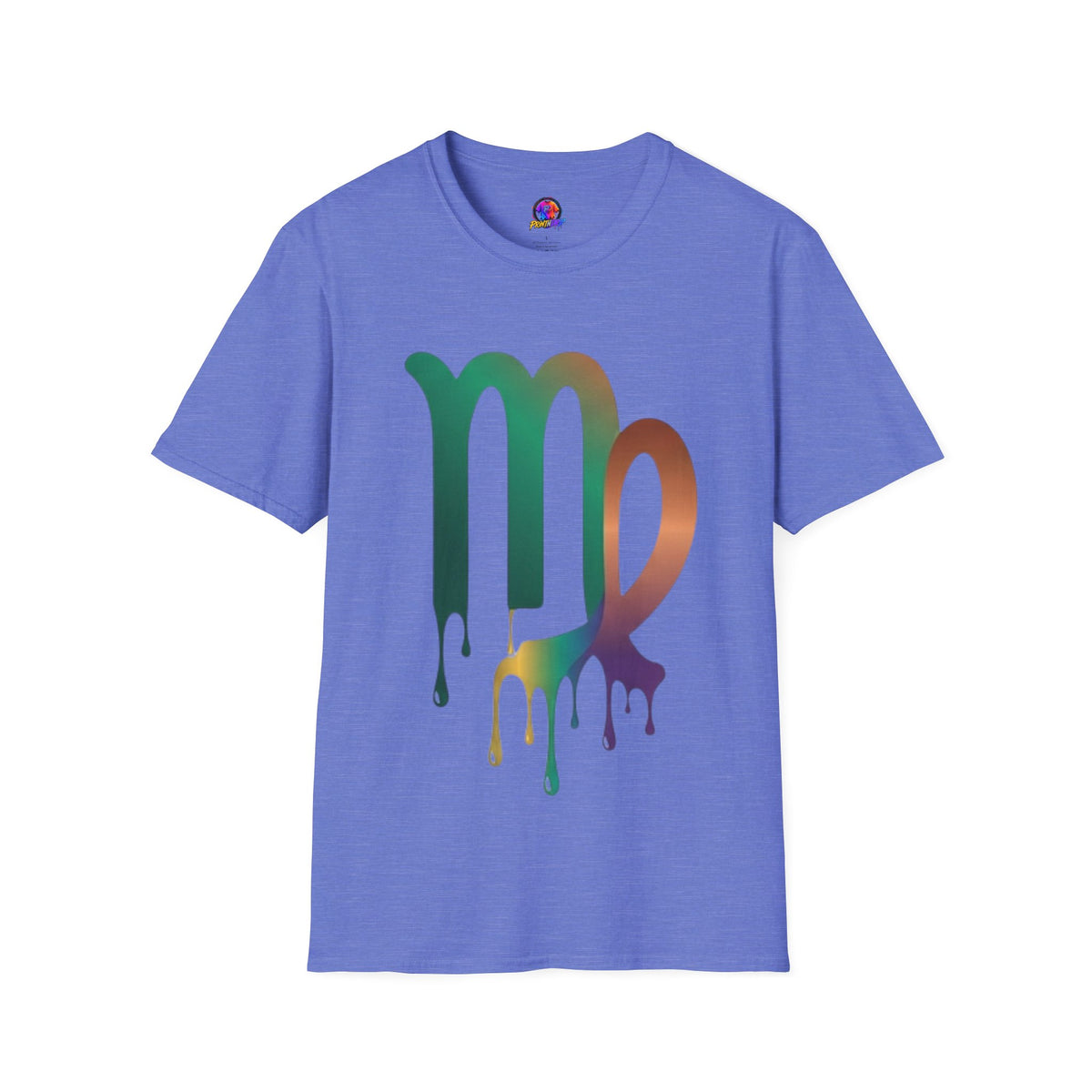 Virgo Zodiac Drip T-Shirt — Colorful Virgo Sign Astrology Tee