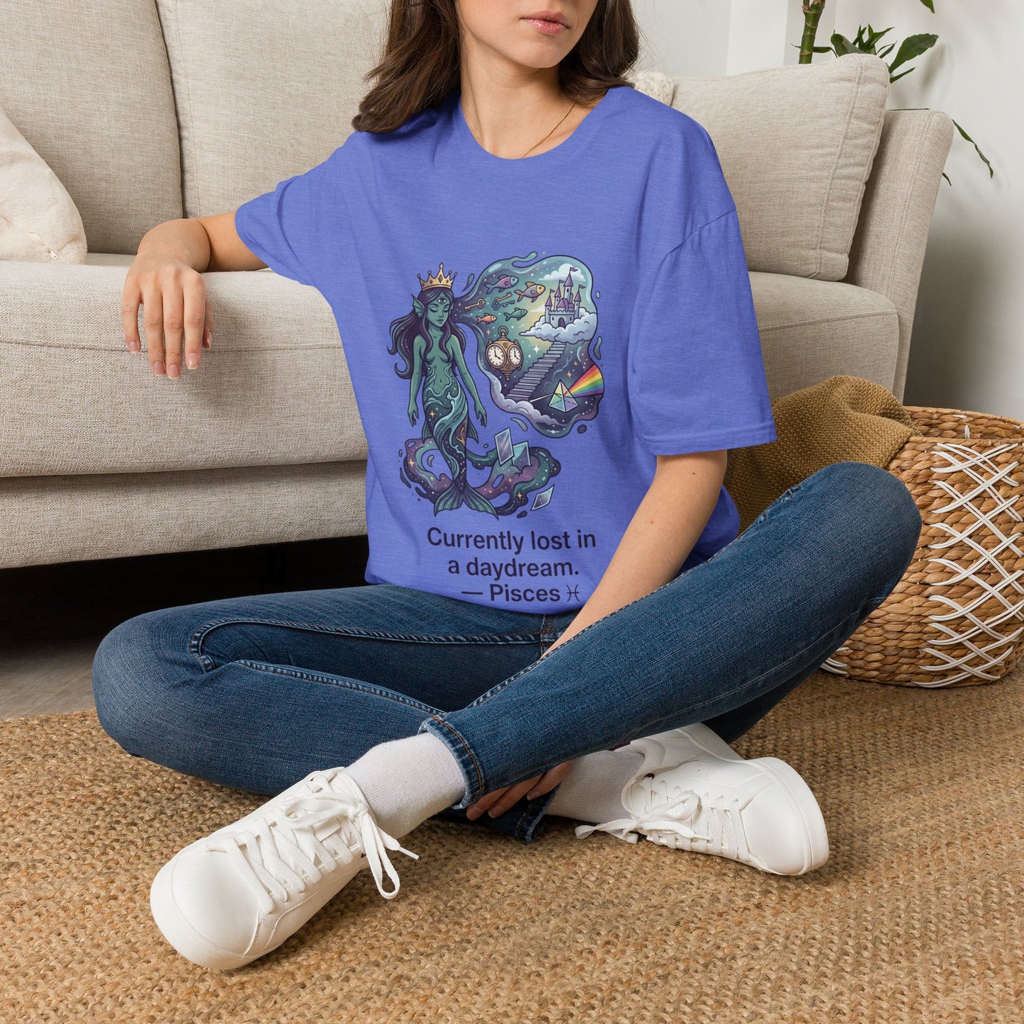 Pisces Daydream T-Shirt — 'Currently Lost in a Daydream' Zodiac Graphic Tee