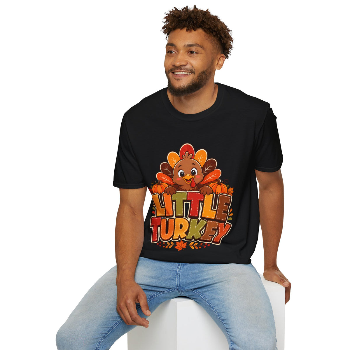 Thanksgiving T-Shirt Little Turkey T‑Shirt – Cute Thanksgiving Kids & Family Tee