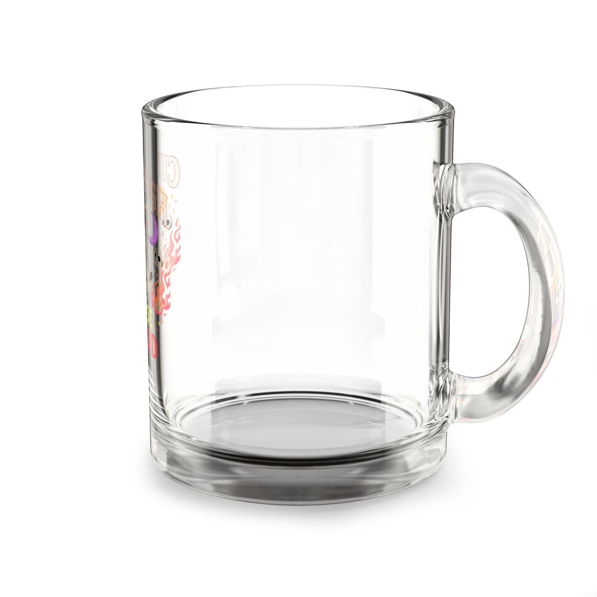 Halloween Glass Mug 10 oz  Cute Ghost 'Cute Enough to Raise the Dead' 10oz Glass Mug