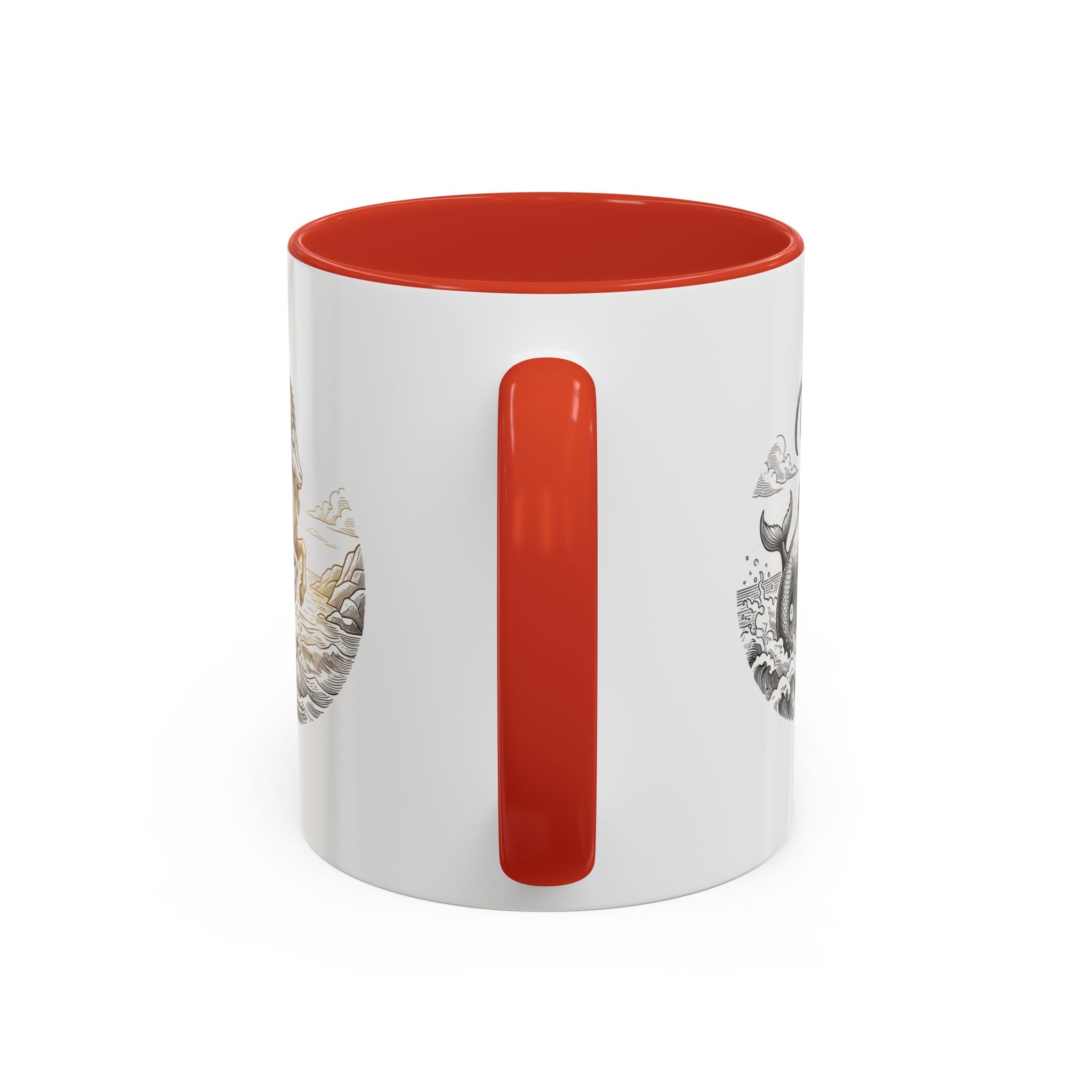 Capricorn Goat Mermaid Coffee Mug — Zodiac Capricorn Accent Mug
