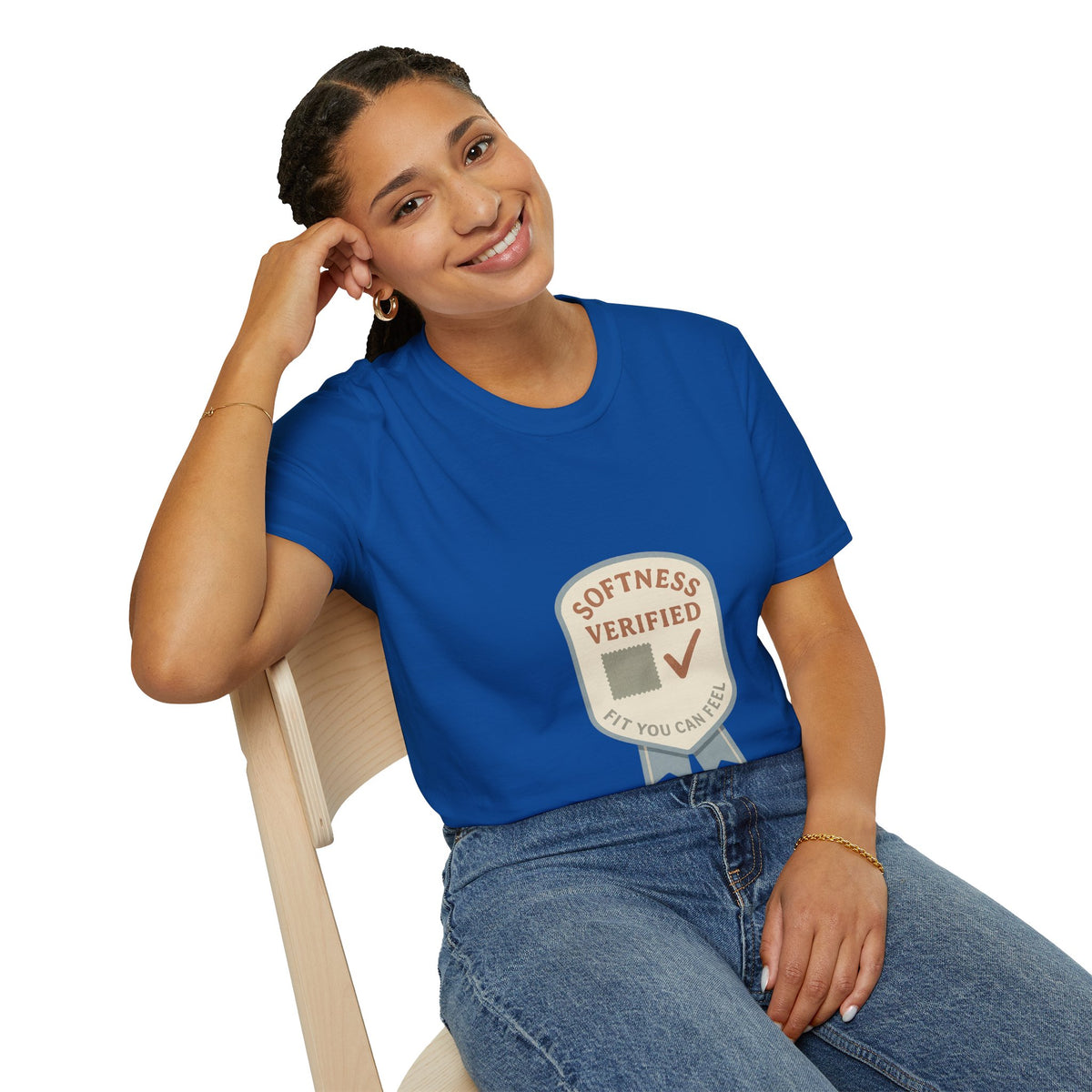 Softness Verified Badge T-Shirt — Cozy Comfort Graphic Tee - Trending Now - October 2026