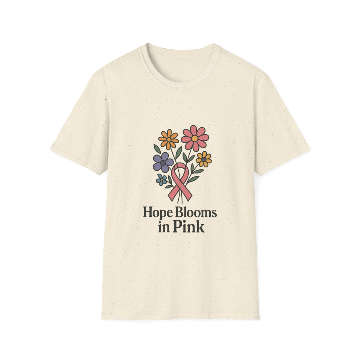 Hope Blooms in Pink Floral Awareness T-Shirt - Trending Now - October 2026