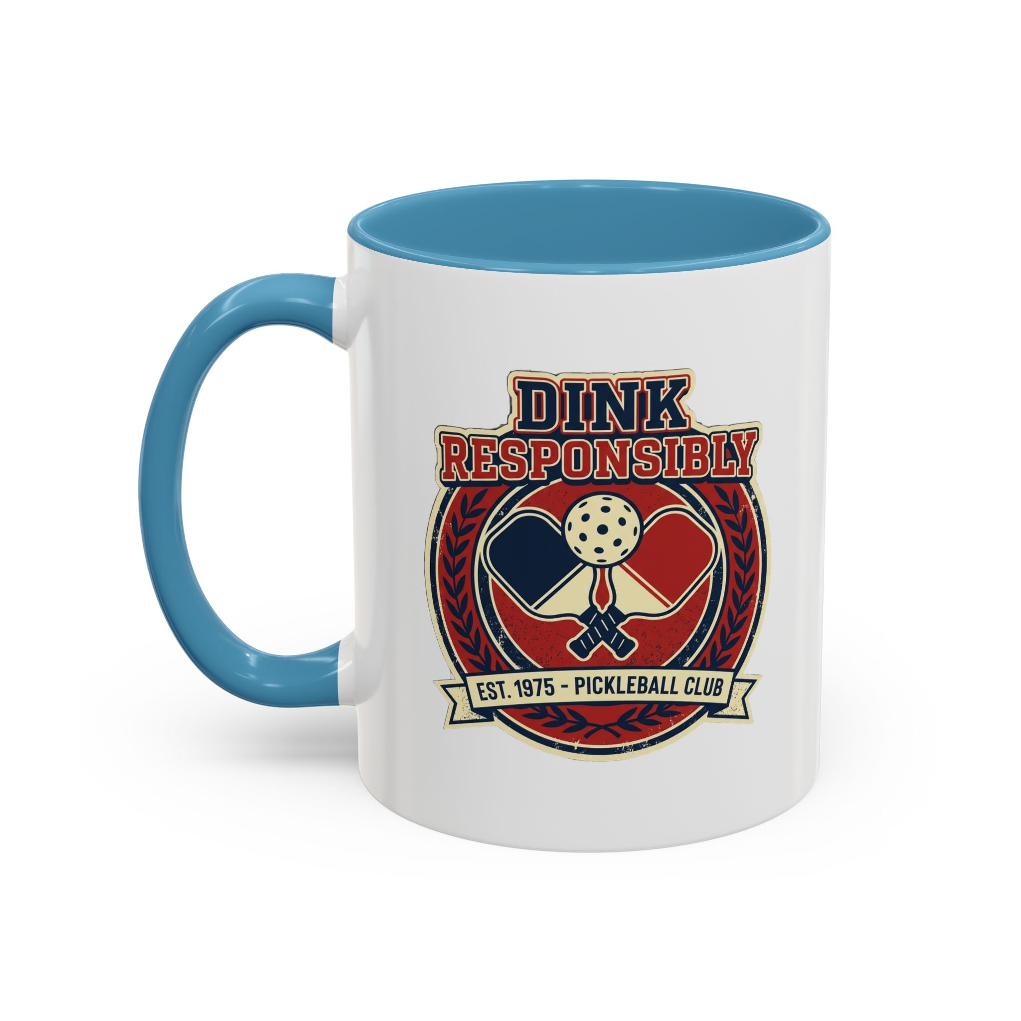 Funny Pickleball Coffee Mug - "Dink Responsibly" Accent Mug