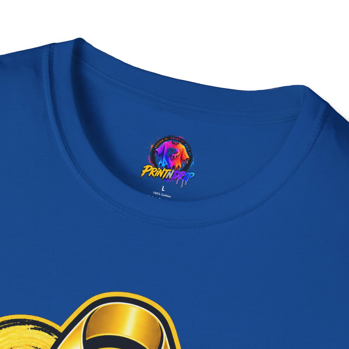 Gold September T-Shirt — Childhood Cancer Awareness Ribbon Tee