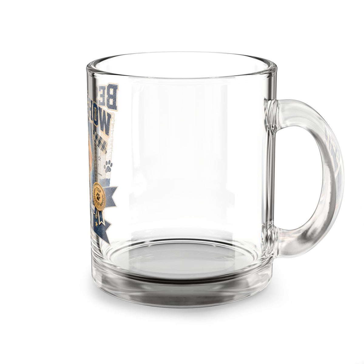 Best in Show Personalized Glass Mug — Custom Pet Photo & Name (10oz) Milo Bailey Dog Dad Mom  Glass Mug 10 oz