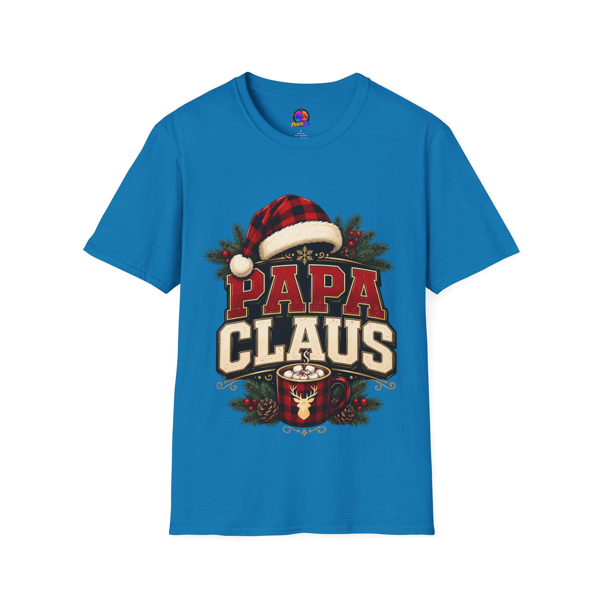 Papa Claus T-Shirt — Festive Holiday Dad Christmas Tee