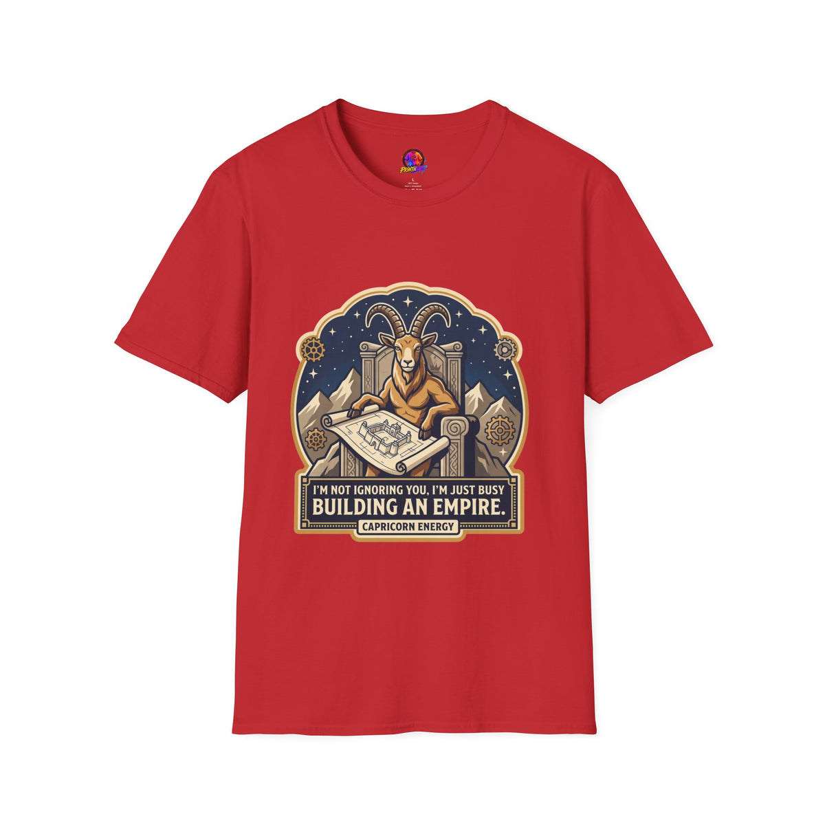 Capricorn Zodiac T-Shirt — "Building an Empire" Goat Horoscope Tee