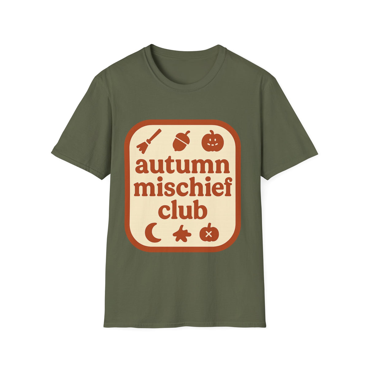 Autumn Mischief Club T-Shirt — Cozy Fall Graphic Tee - Trending Now - August 2026