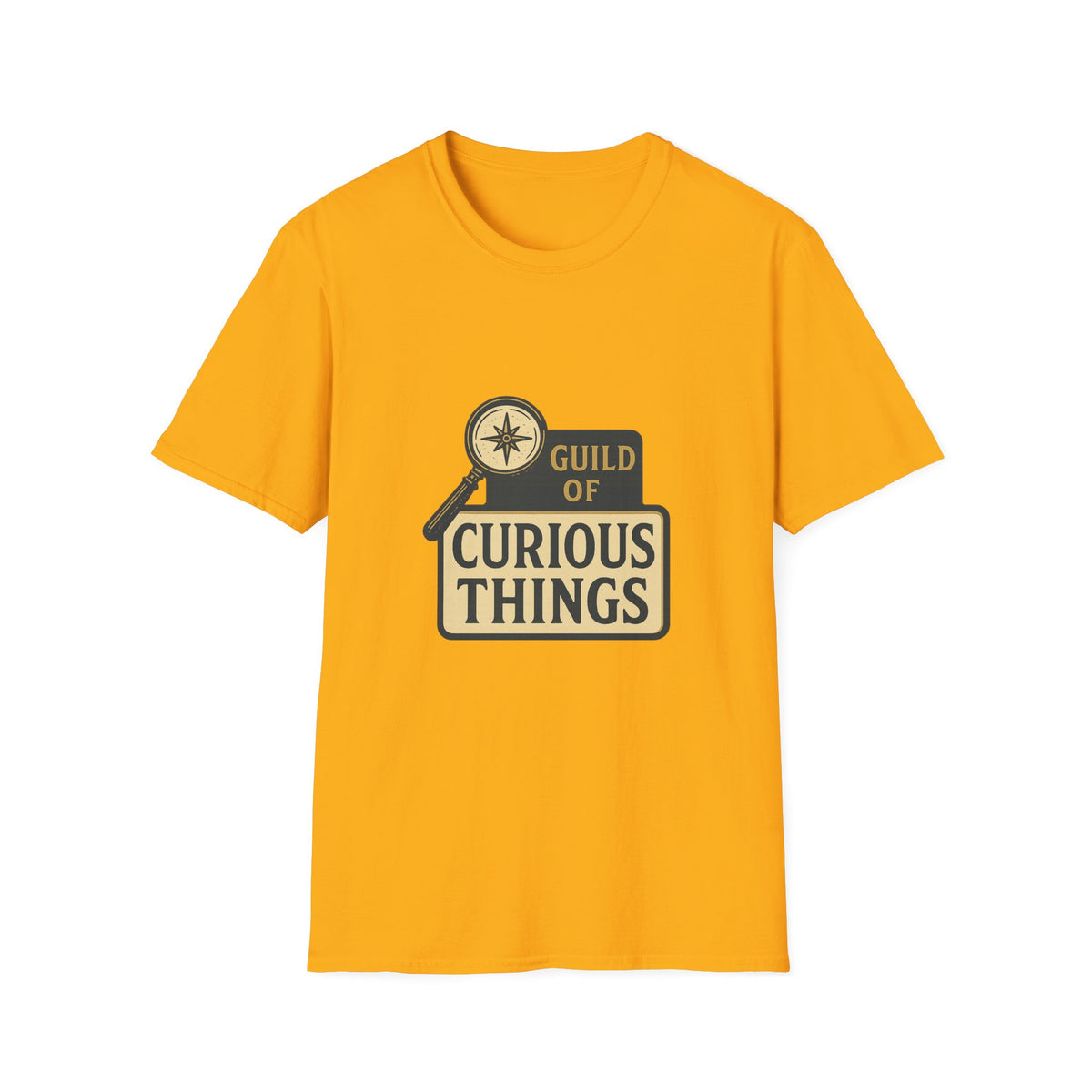 Curious Things T‑Shirt — Guild of Curious Vintage Badge Tee - Trending Now - August 2026