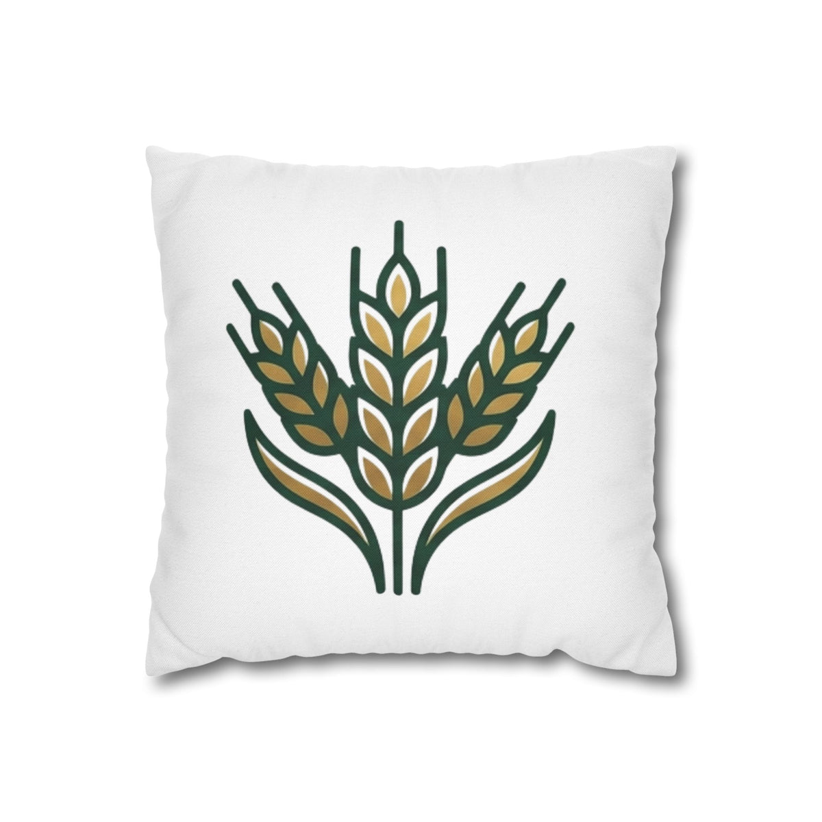 Virgo Wheat Meadow Decorative Pillowcase — Farmhouse Grain Throw Pillow Cover