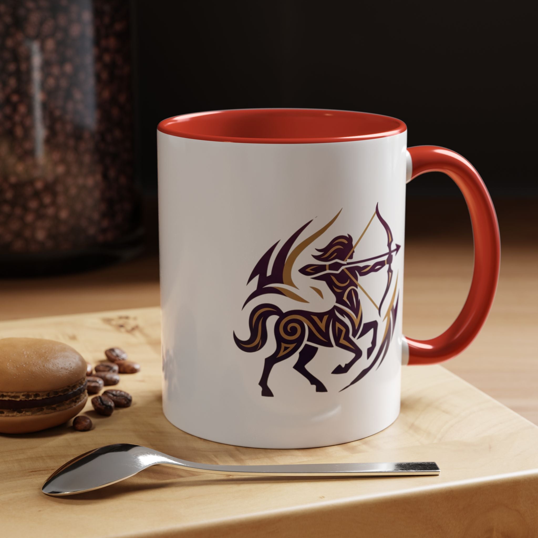 Sagittarius Zodiac Coffee Mug — Archer Centaur Astrology Accent Mug