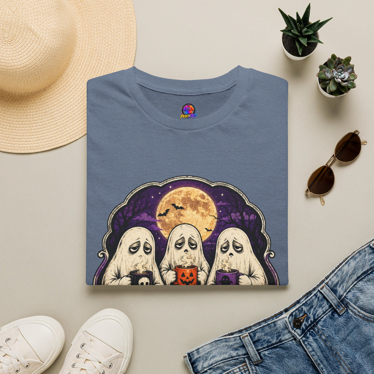 Halloween Low Energy High Spirit Unisex Softstyle T-Shirt