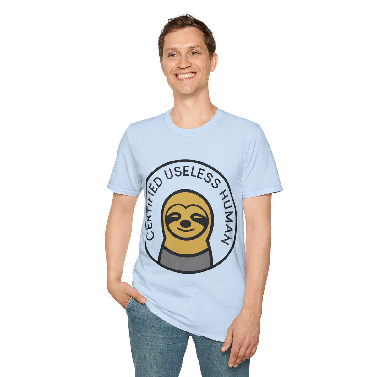 Certified Useless Human Sloth T-Shirt — Funny Lazy Sloth Graphic Tee - Trending Now - August 2026