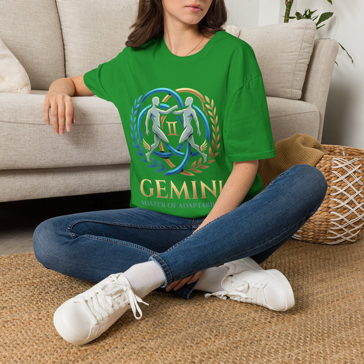 Gemini Zodiac T-Shirt — 'Gemini: Master of Adaptation' Astrological Graphic Tee