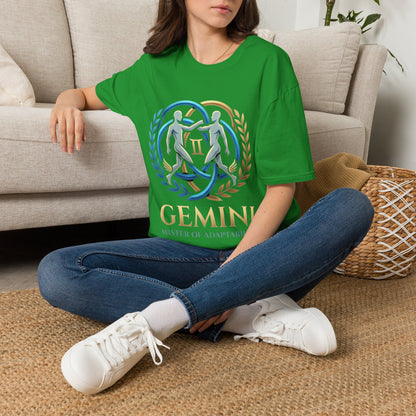 Gemini Zodiac T-Shirt — 'Gemini: Master of Adaptation' Astrological Graphic Tee