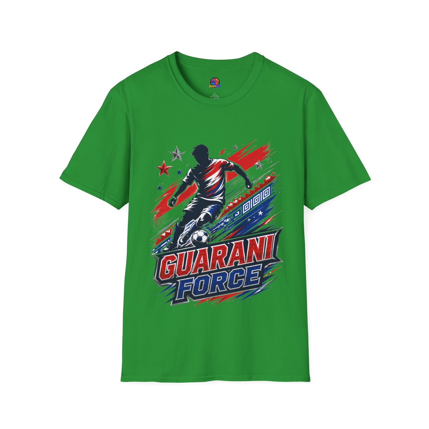 Paraguay Guarani Force Soccer T-Shirt — Red, White & Blue Futbol Fan Tee