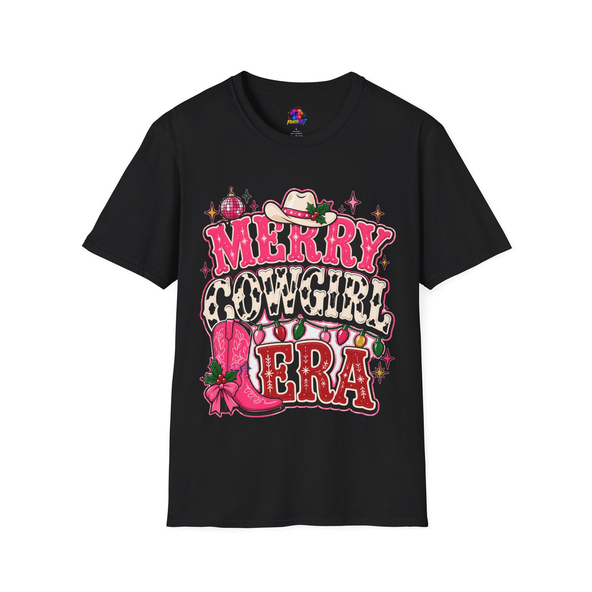 Merry Cowgirl Christmas T-Shirt