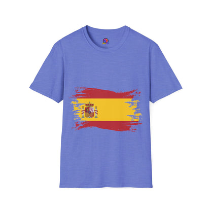 Spain Flag T-Shirt — Distressed Spanish Flag Graphic Tee