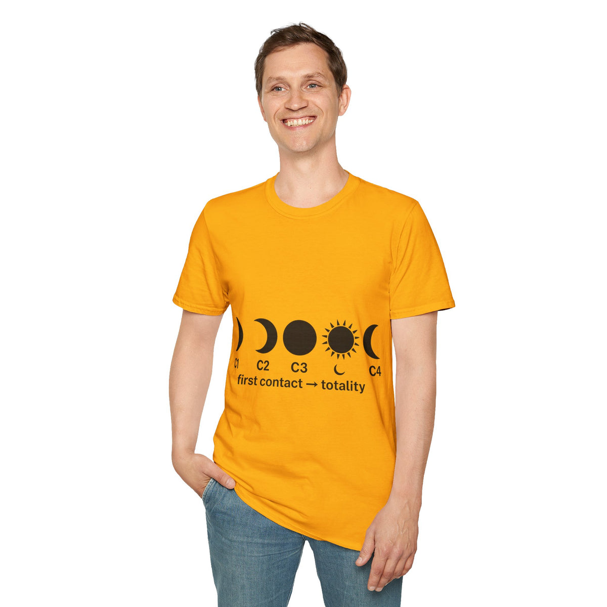Minimalist Moon Phases Celestial Graphic Tee - Witchy Boho Moon Cycle T-Shirt - Trending Now - September 2026