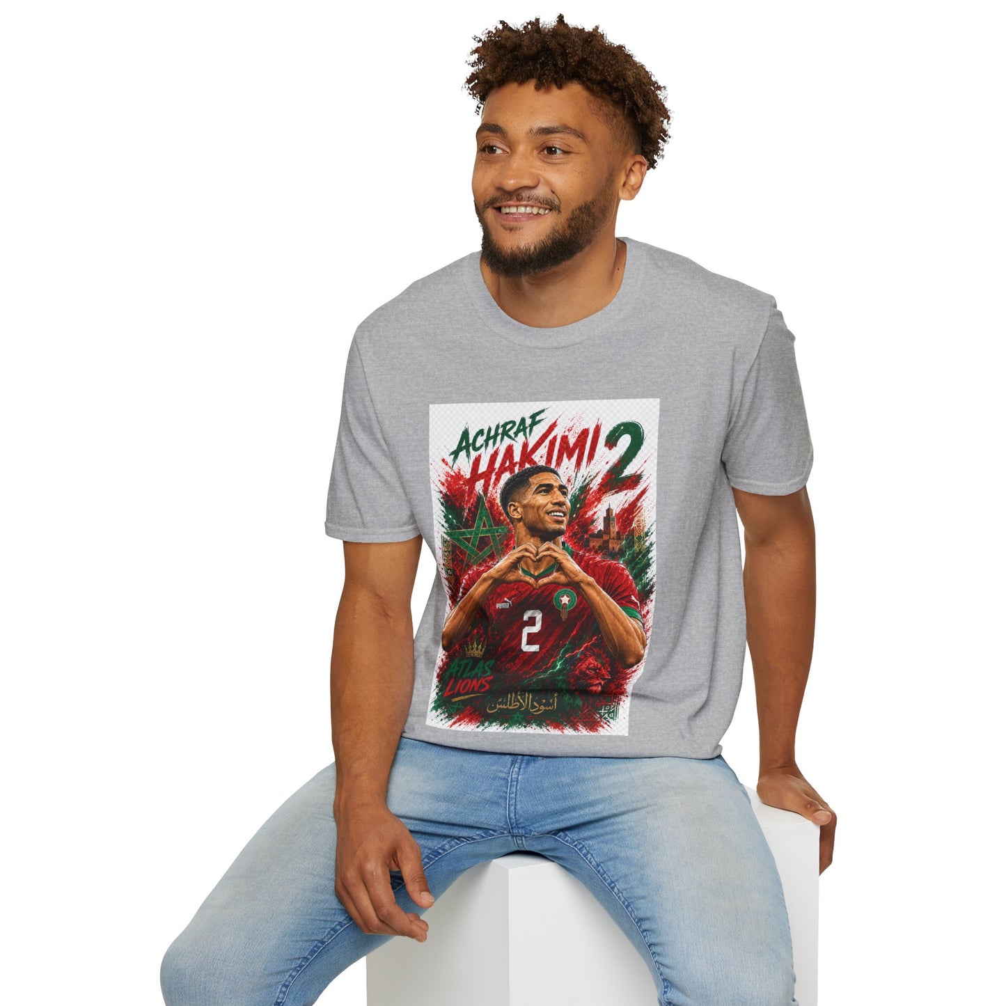 Achraf Hakimi #2 Soccer T-Shirt — Morocco Football Fan Tee