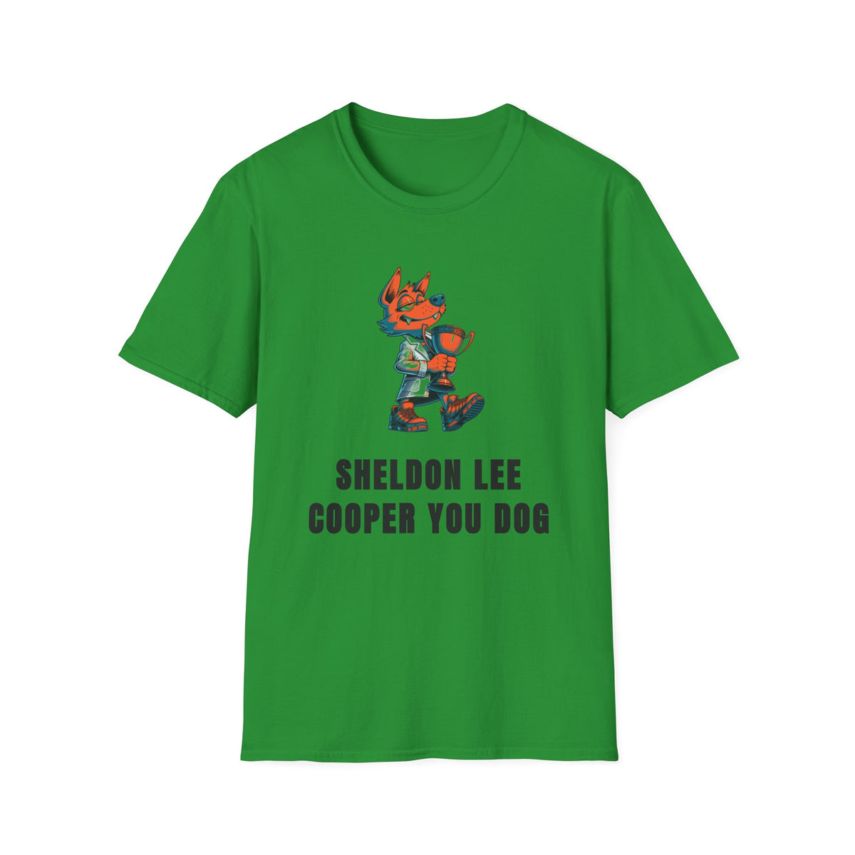 Cute Red Fox Graphic T-Shirt — "Sheldon Lee Cooper You Dog" - Trending Now - September 2026