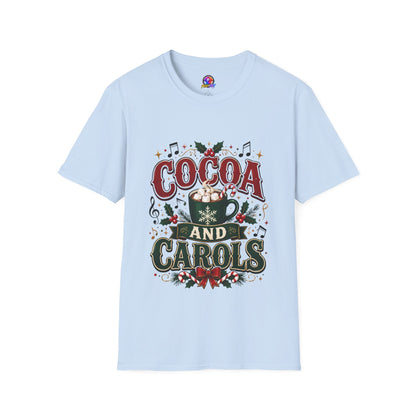 Cocoa and Carols T-Shirt — Cozy Holiday Cocoa Graphic Tee