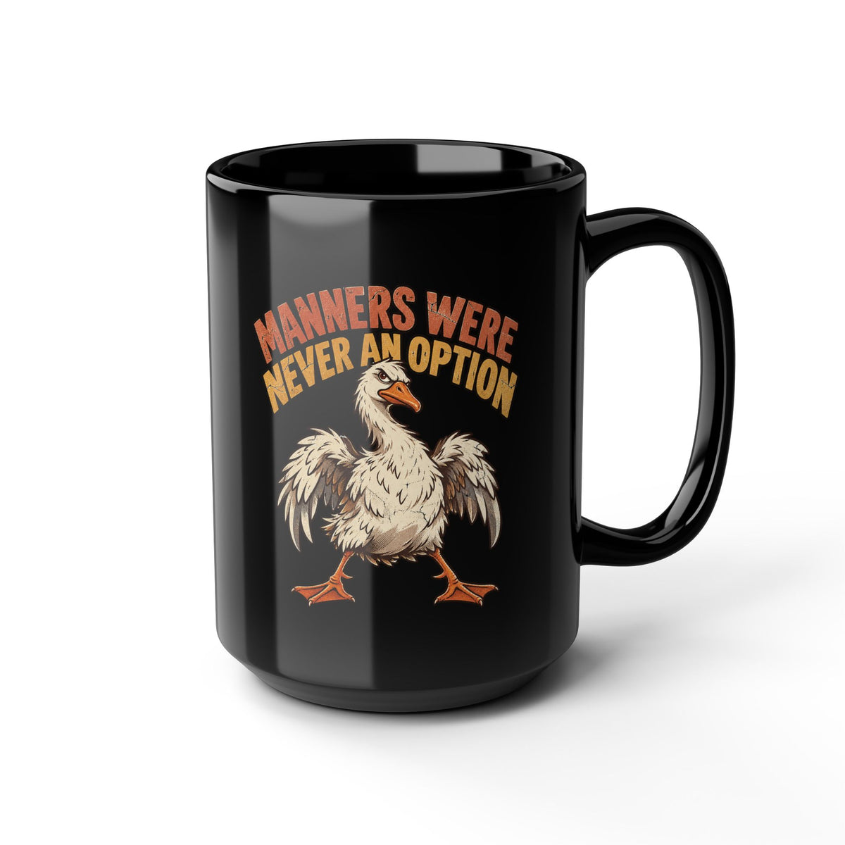 Manners Were Never An Option Mug — Funny Dodo Bird Coffee Cup (11oz/15oz)