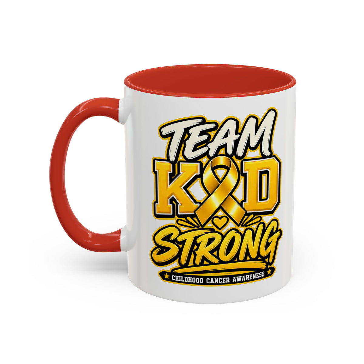 Team KID Strong Childhood Cancer Awareness Coffee Mug