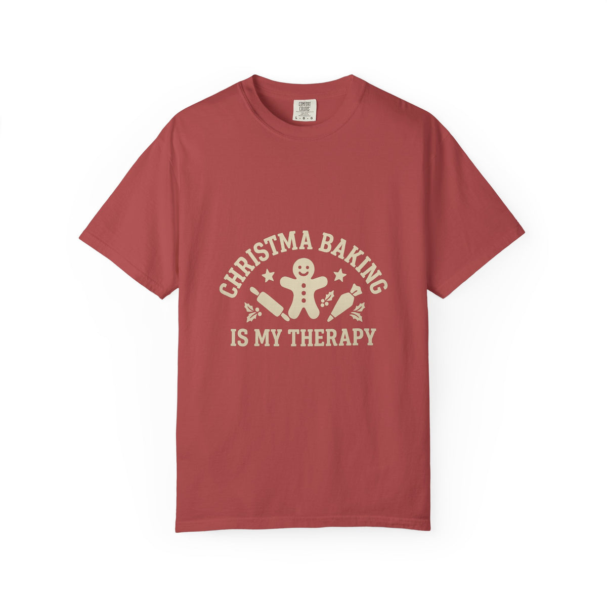 Christmas Baking T-Shirt — "Christmas Baking Is My Therapy" Gingerbread Holiday Tee- Trending Now - October 2026