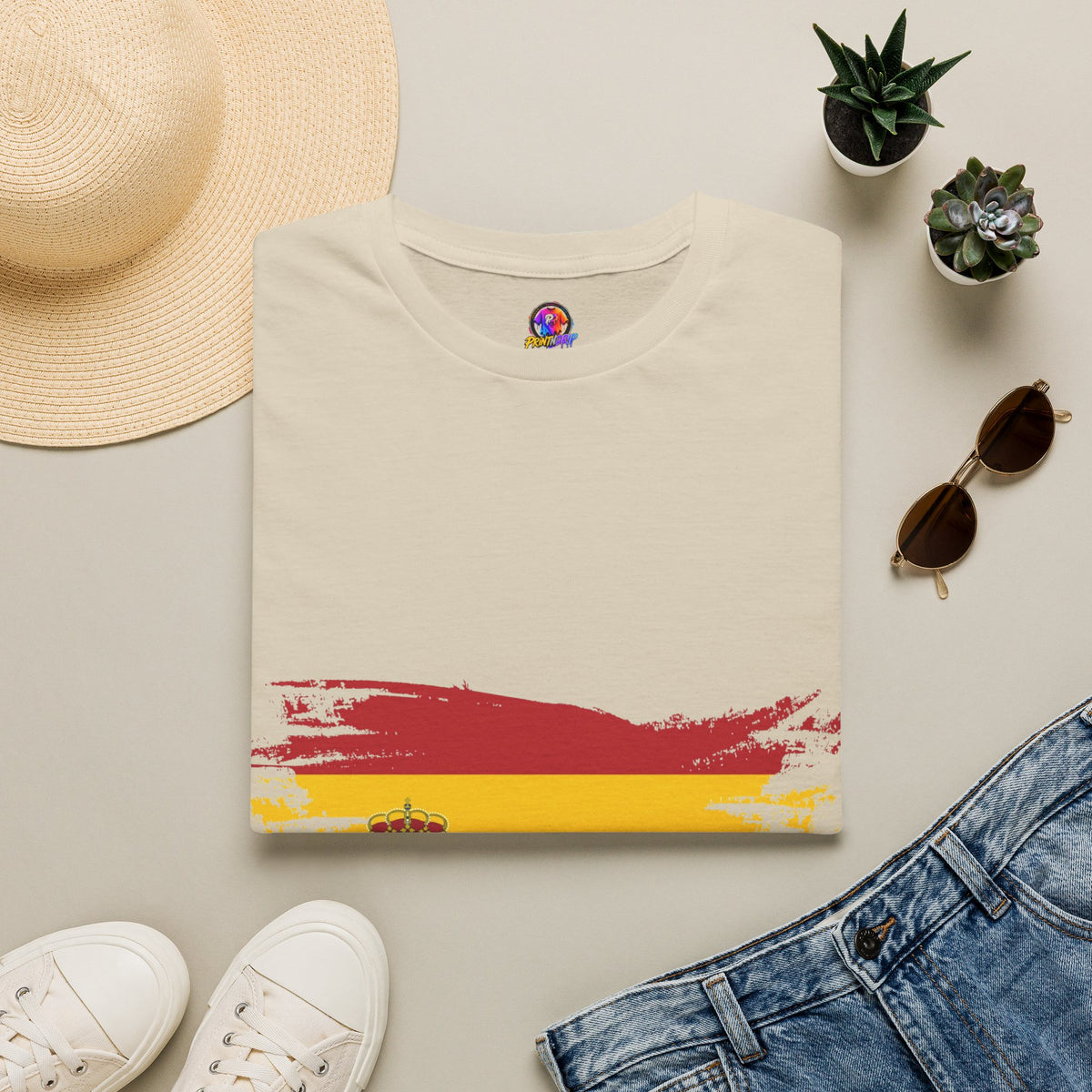 Spain Flag T-Shirt — Distressed Spanish Flag Graphic Tee
