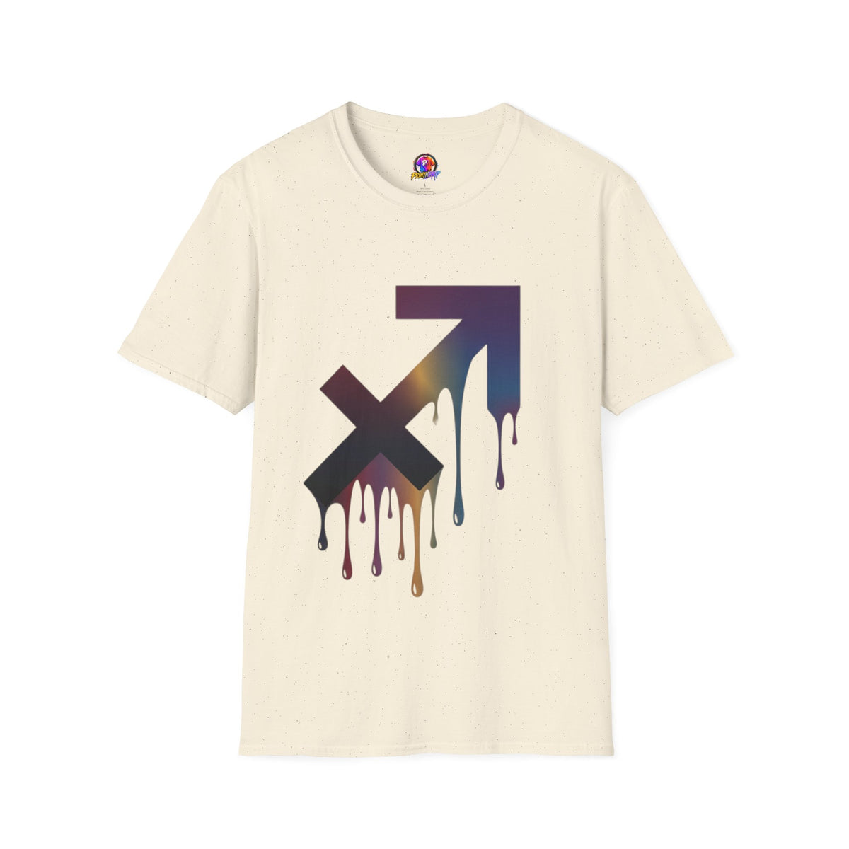 Sagittarius Drip T-Shirt — Gradient Astrological Arrow Tee