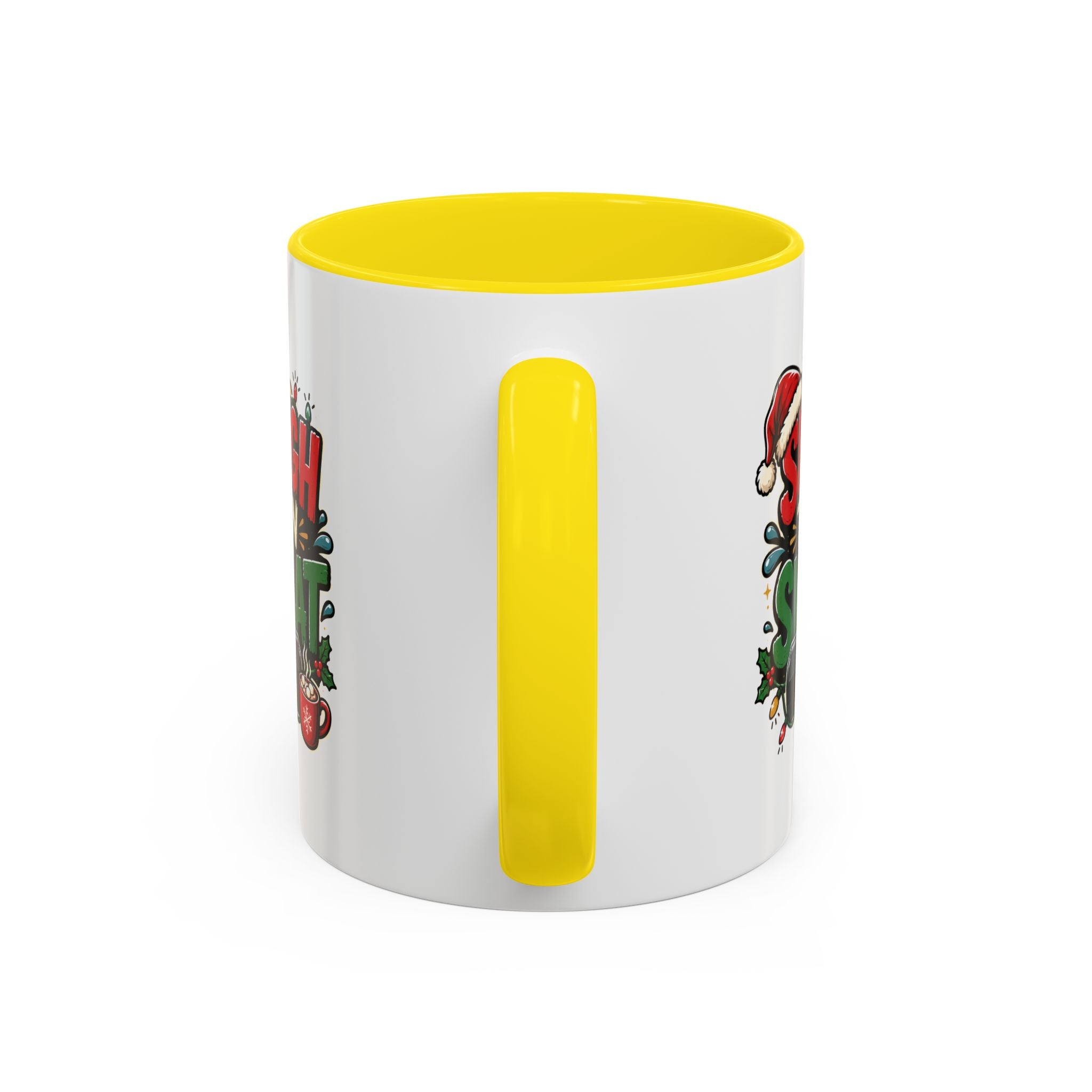 Modern Day Christmas Sleigh Then Sweat Coffee Mug — Festive Gym Motivational Holiday Gift