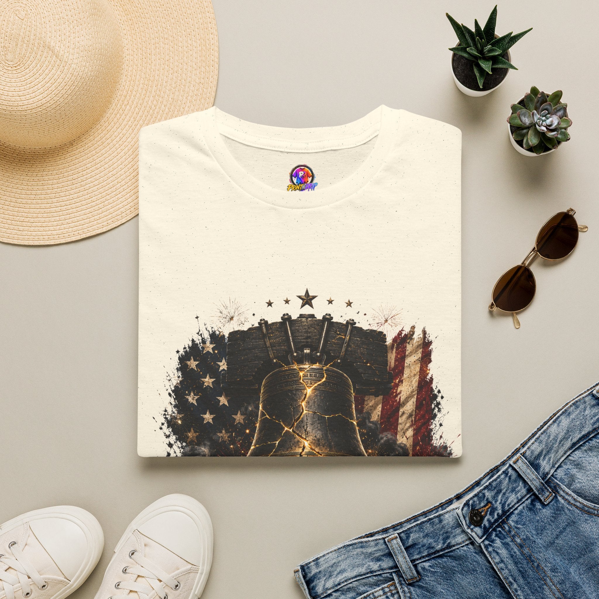 Liberty Has Scars T-Shirt — Vintage Liberty Bell Patriotic Tee