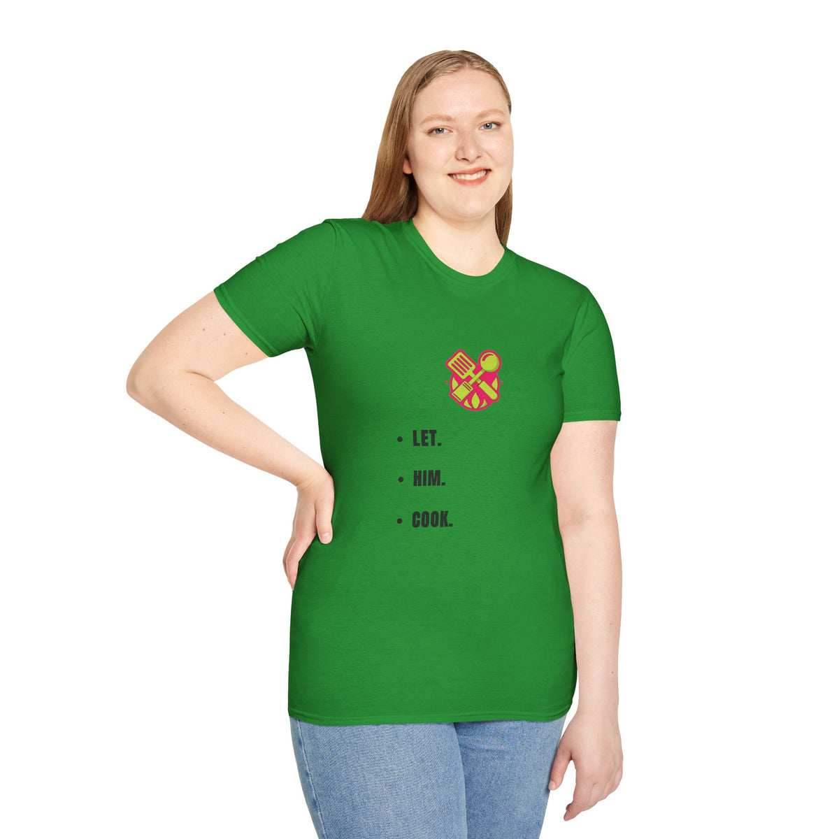 T-Shirt — LET. HUM. COOK. Minimalist Cooking Heart Graphic - Trending Now - September 2026