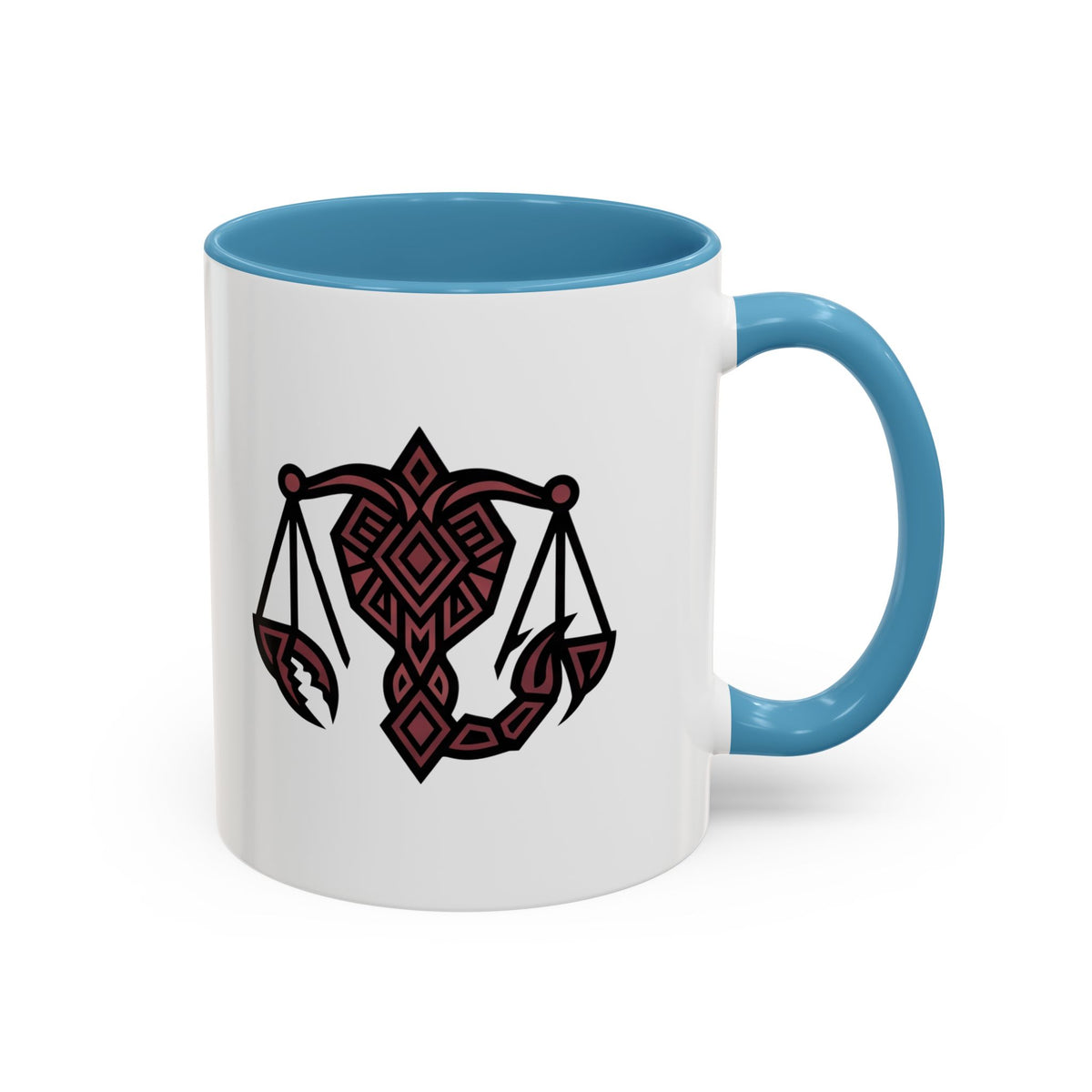 Scorpio Zodiac Scales Coffee Mug — Zodiac Balance Accent Mug