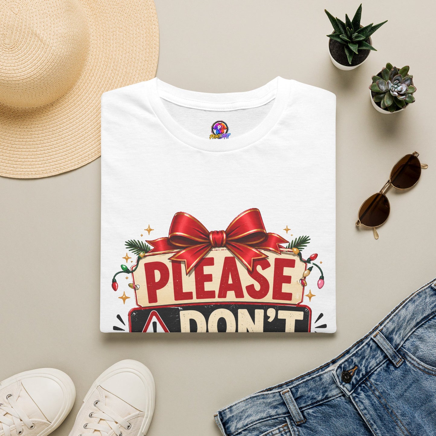 T-Shirt — "Please Don't Ask About My Life Plan" Funny Christmas Graphic Tee
