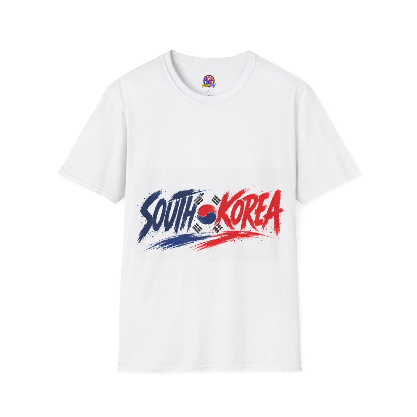 South Korea Flag Brushstroke T-Shirt — Patriotic Korean Travel Tee