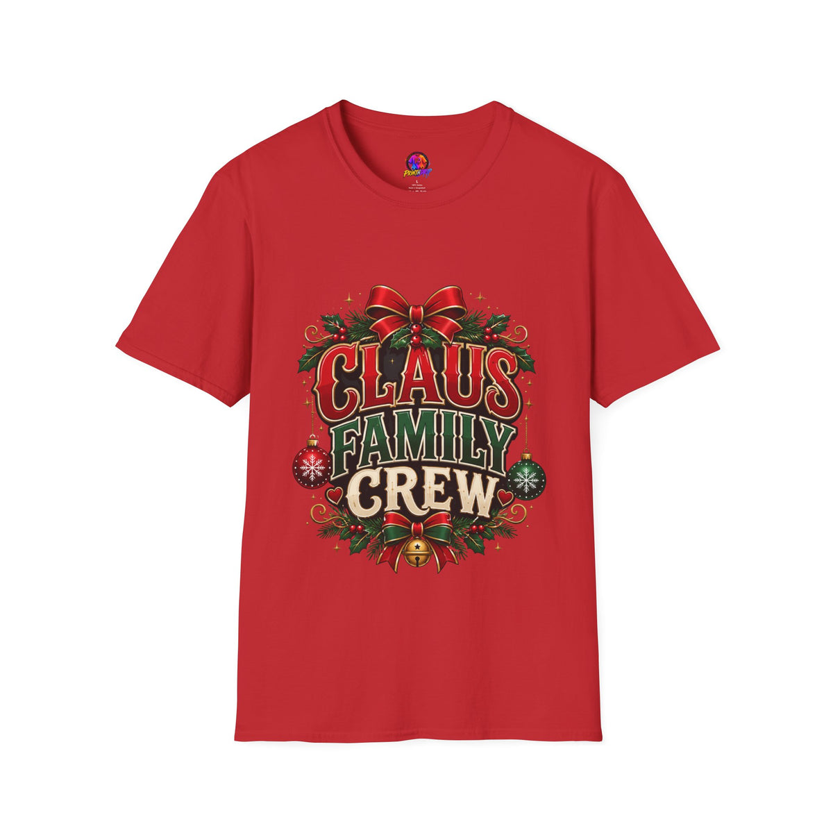 Claus Family Crew T-Shirt — Festive Christmas Holiday Tee