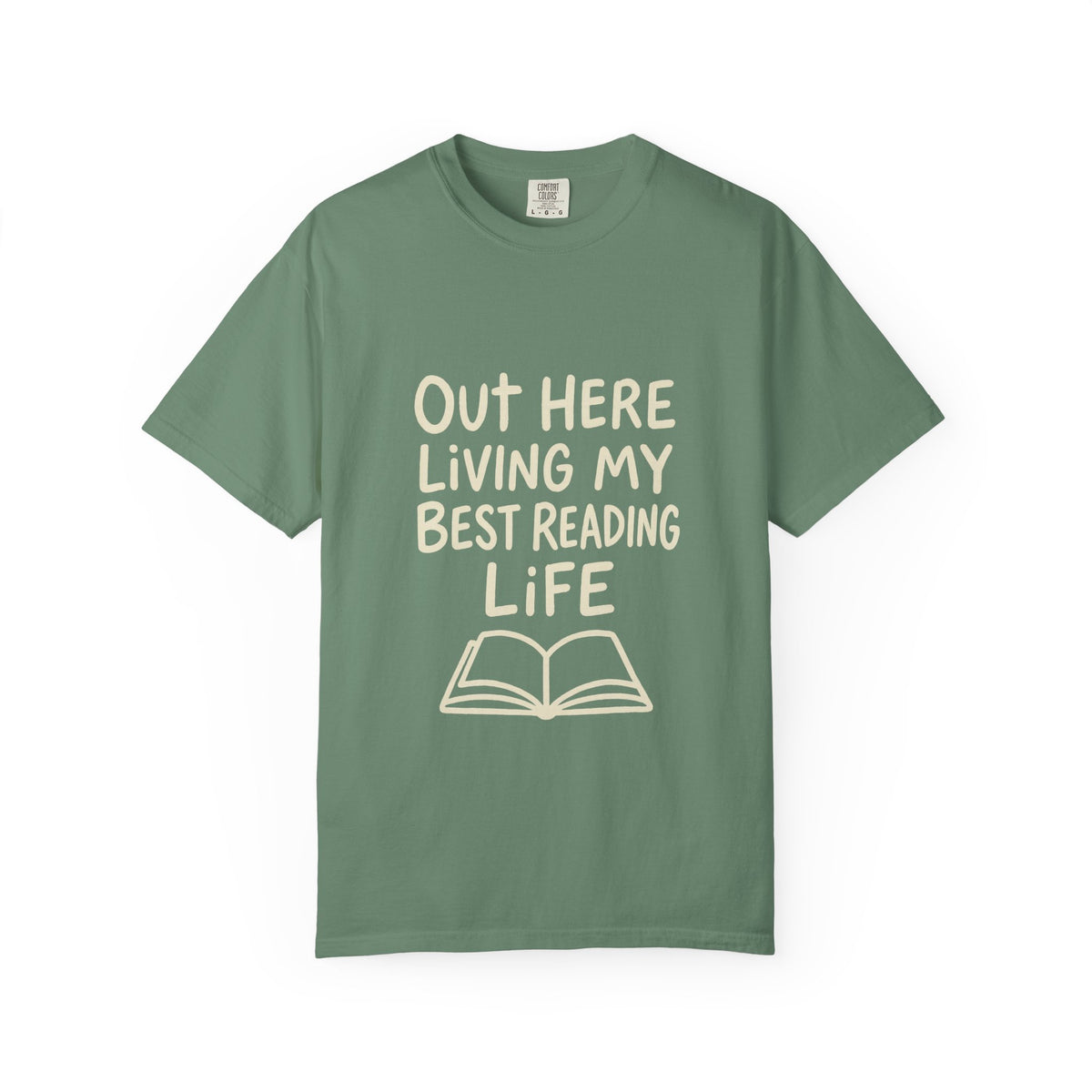 Reading Life T-Shirt — "Out Here Living My Best Reading Life" Book Lover Tee - Trending Now - October 2026