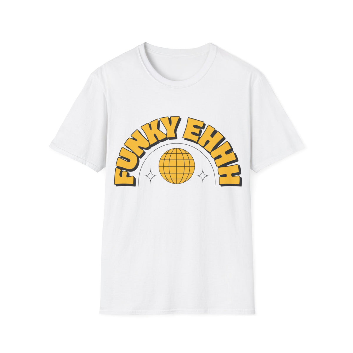 Funky Ehhh T-Shirt — Retro Yellow Disco Graphic Tee - Trending Now - August 2026