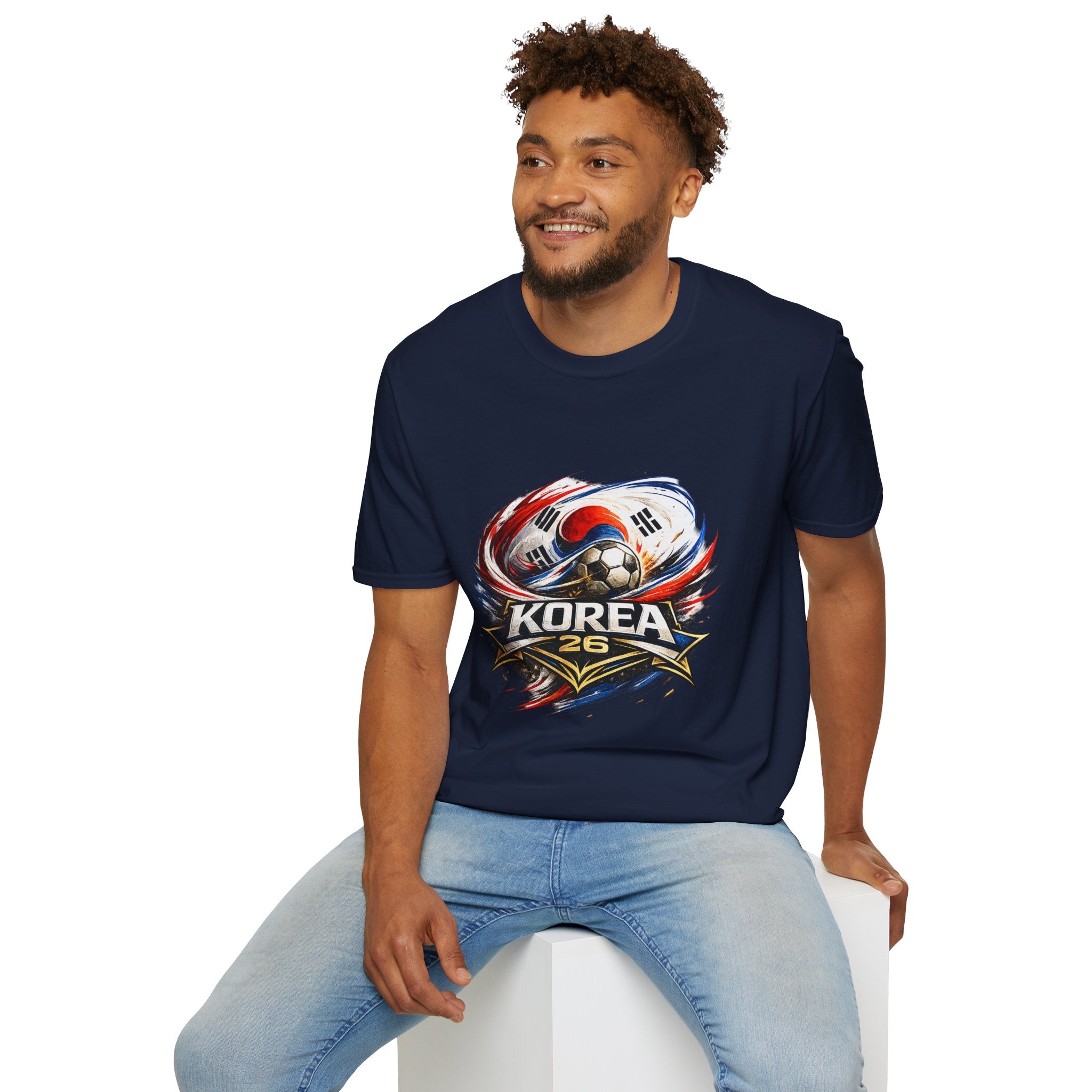Korea Soccer T‑Shirt — Korea Football Crest Tee