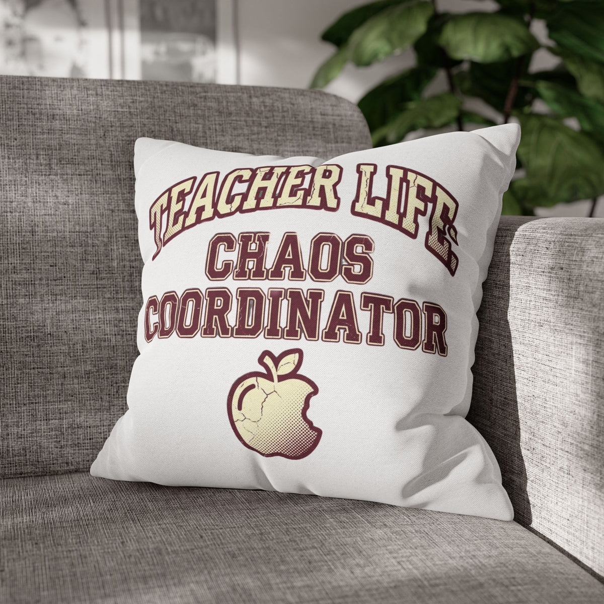 Funny Teacher Life Chaos Coordinator Pillowcase — Funny Teacher Gift