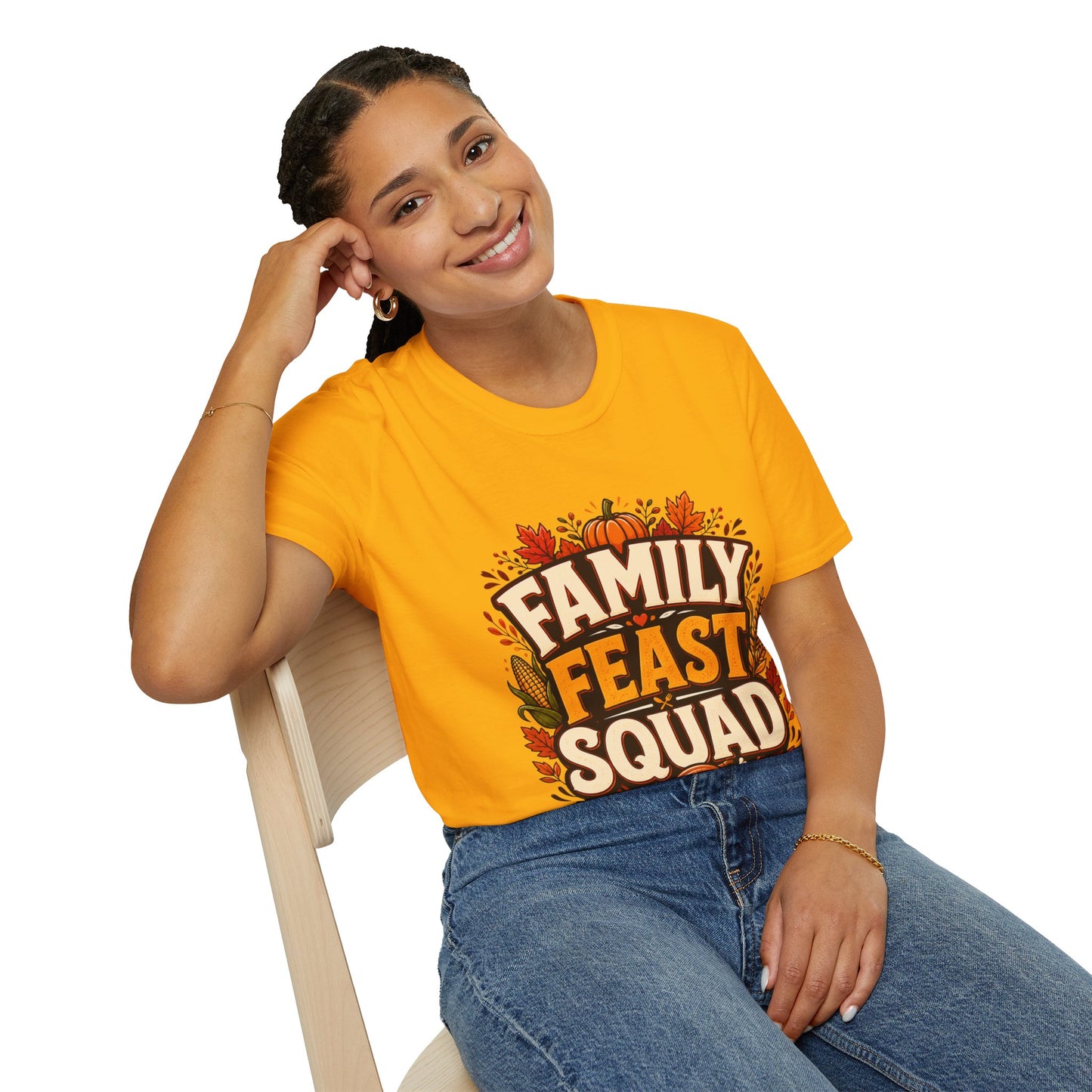 Family Feast Squad T-Shirt — Thanksgiving Fall Harvest Tee