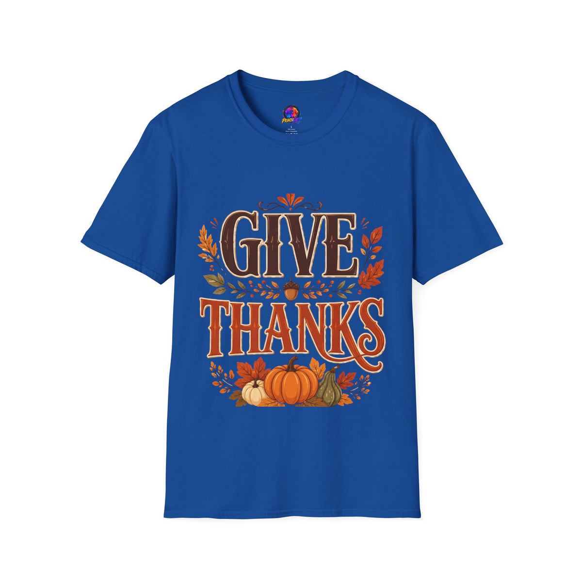Thanksgiving T-Shirt Give Thanks T-Shirt — Autumn Thanksgiving Graphic Tee