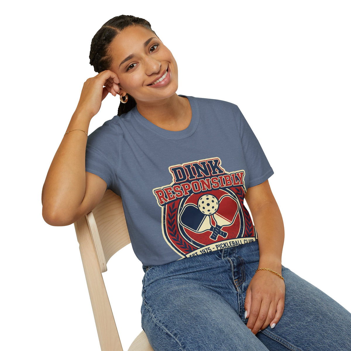 Pickleball T‑Shirt — "Dink Responsibly" Vintage Pickleball Club Tee